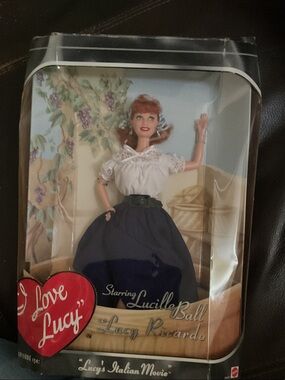 Love, Lacy White Lace Blouse with Navy Full Skirt Doll